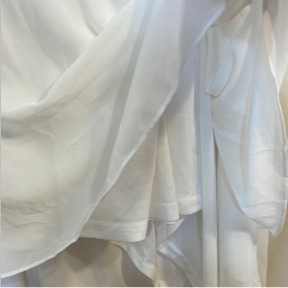 Lulu's Halter Neck Chiffon Wedding Gown. Medium. NWT. - Picture 9 of 14
